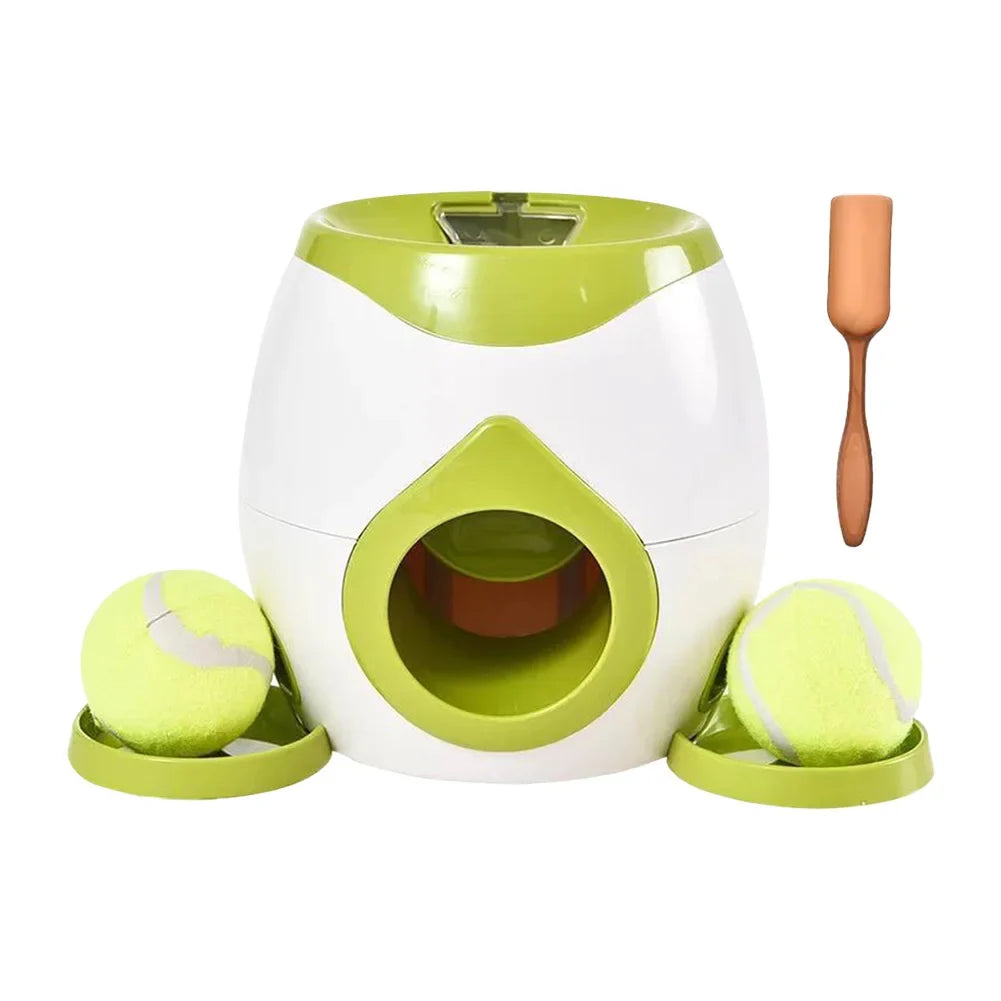 Dog Ball Launcher Automatic Food Reward Slow Feeder Toy | Purrfect Pet Kingdom