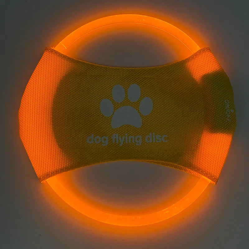 Hot-selling eco-friendly interactive LED Frisbee dog training toy rechargeable sports pet sports toy