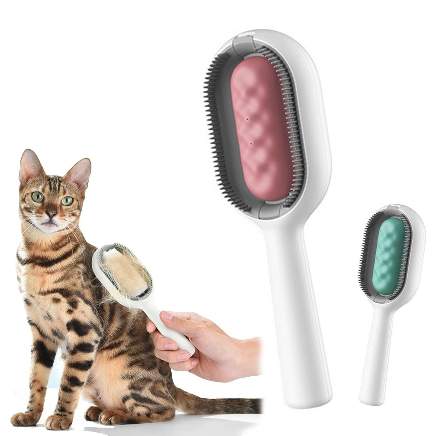 Cat Grooming Comb Hair Remover Deshedding Wipes Cleaning