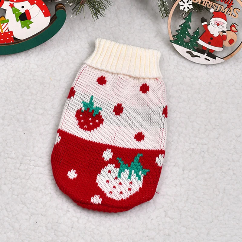 Christmas Cat Sweater Winter Warm Pet Costume for Cats Kedi katten Sphynx Clothing Mascotas Clothes for Dog Animals ropa de gato - Majestic Pet Kingdom