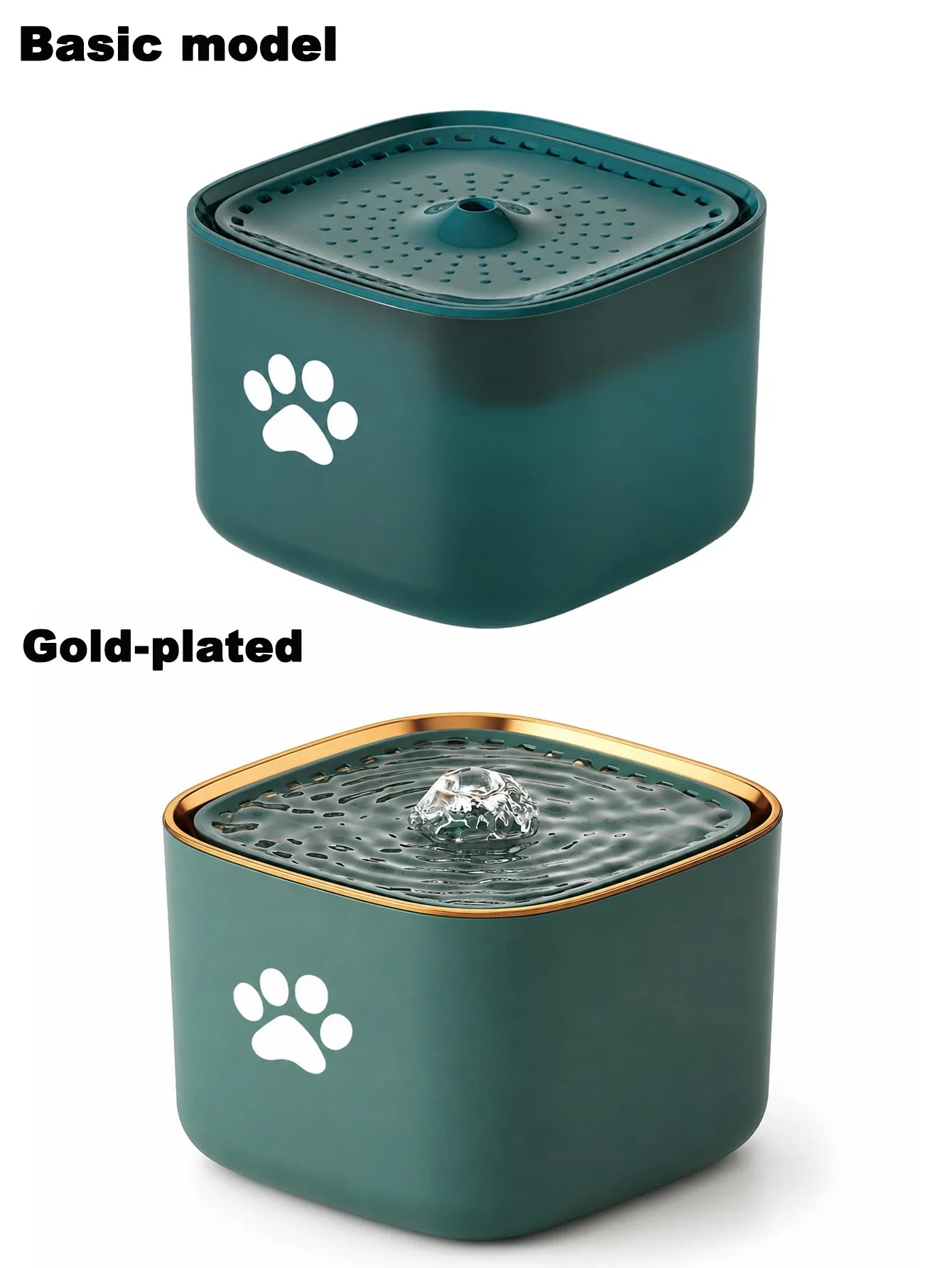 3L/101.45oz pet water fountain, suitable for cats and dogs, with automatic fountain and filter, quiet water circulation system, - Majestic Pet Kingdom