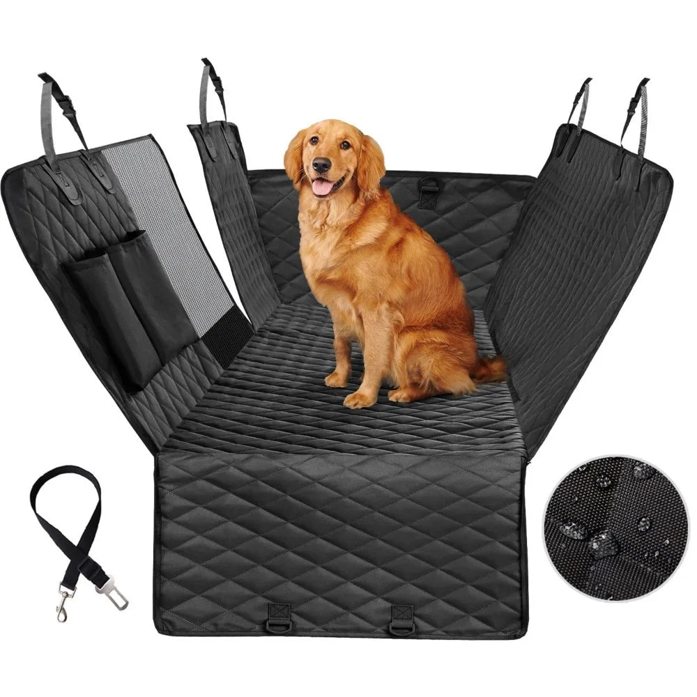 Dog Car Seat Cover Non-Slip Waterproof Travel Cushion Pad