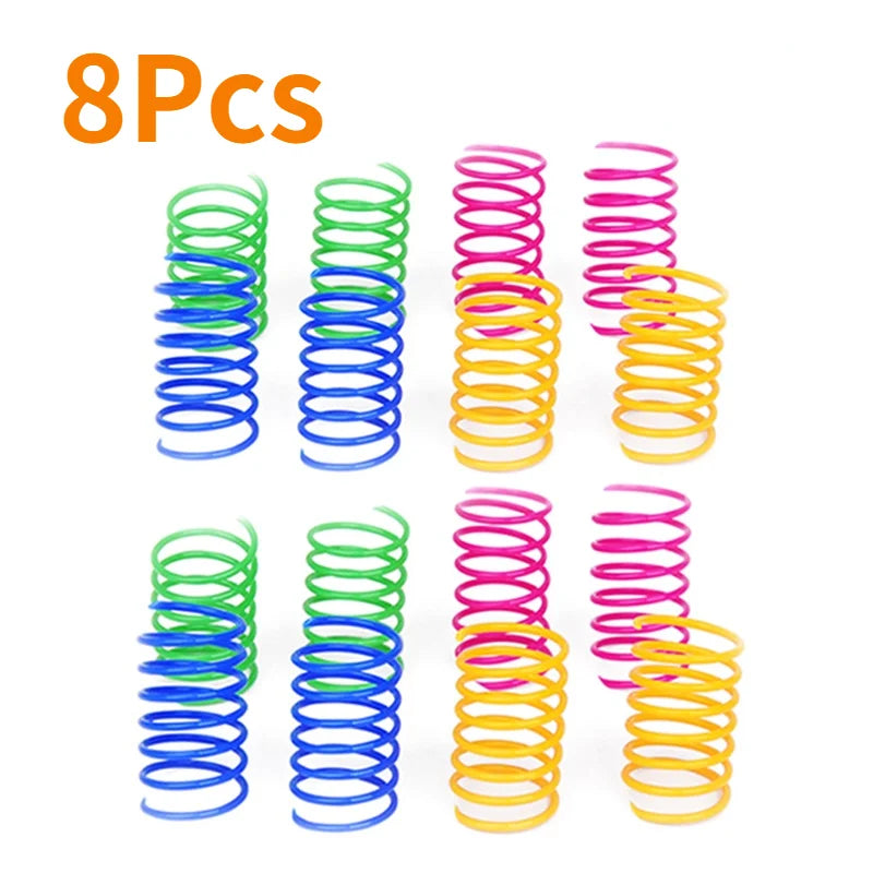 Kitten Coil Spiral Springs Cat Toys Interactive Gauge Cat Spring Toy Colorful Springs Cat Pet Toy Pet Products - Majestic Pet Kingdom