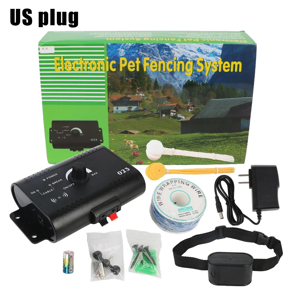 Dog Training Collar Electronic Pet Fence System Containment Waterproof Sound Shocked Collar Electric Dog Fence Pet Accessories - Majestic Pet Kingdom