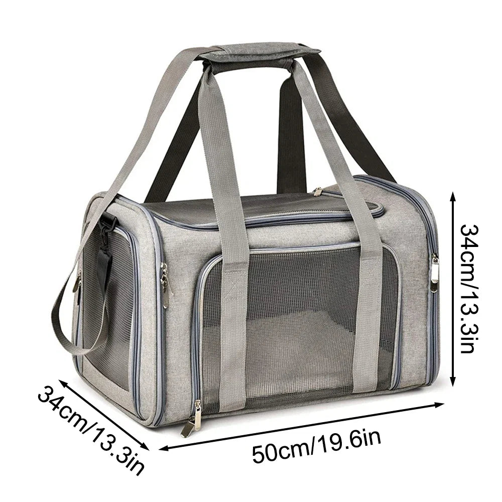 1PC Cat, Dog Carrier for Small Medium Cats Puppies up to 15 Lbs, Collapsible Travel Puppy Carrier