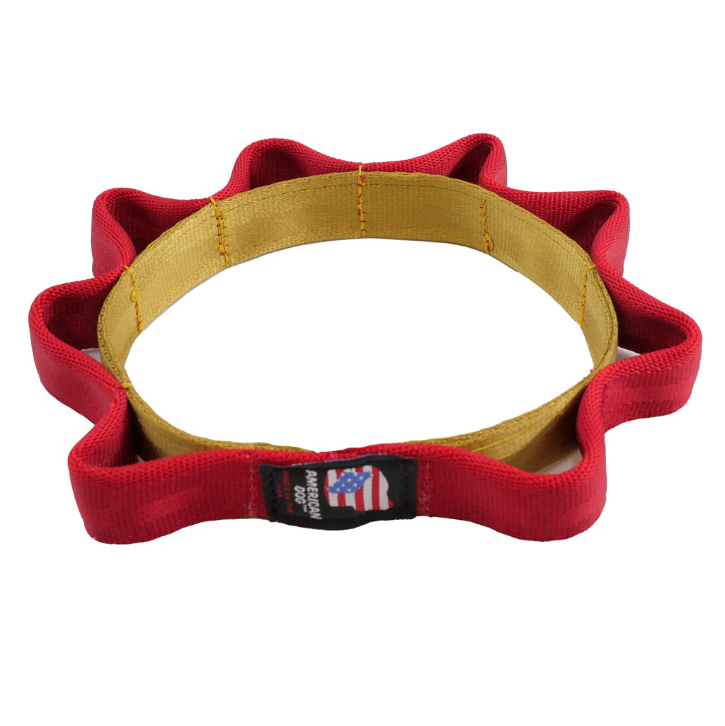 Seatbelt Sprocket Tug Flyer Dog Toy – Tug & Fetch