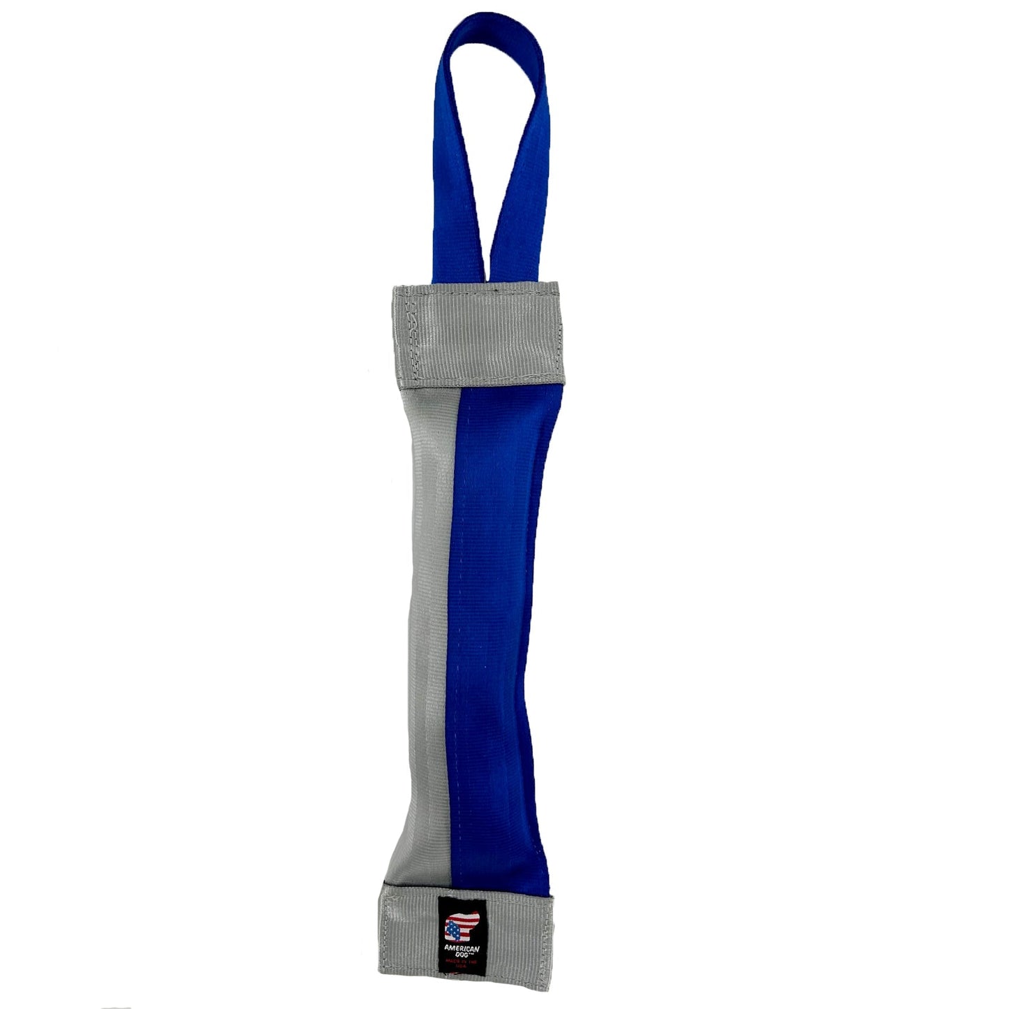 Dog Tug Toy Seatbelt Tube Tug 2-Tone Floating Squeaky Strap