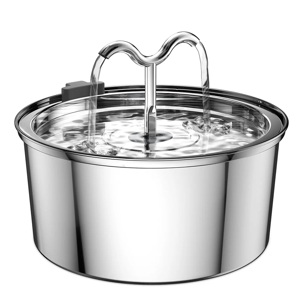 Majestic Pet Kingdom - 3L Cat Water Fountain Stainless Steel Pet Water Fountain with Automatic Water Fountain for Cats Inside Dog Fountain Dispenser View 7