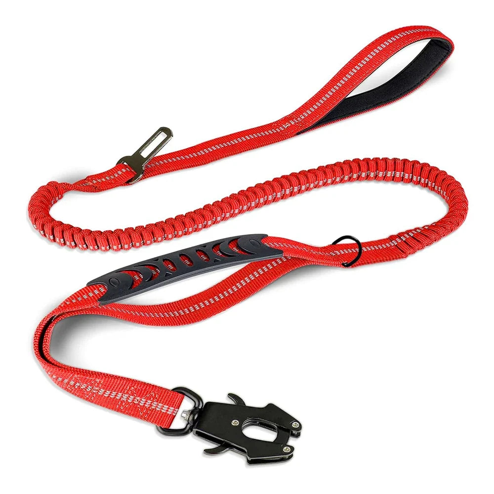 Tactical Dog Leash Heavy Duty, 4-6FT Shock Absorbing Bungee Lead with | Majestic Pet Kingdom™
