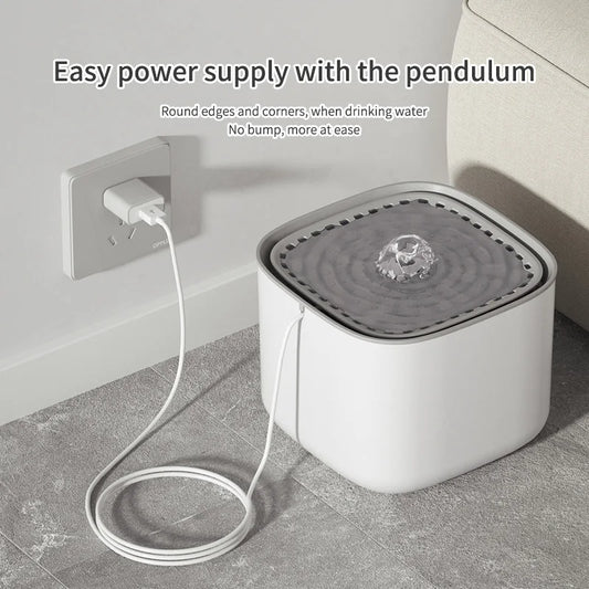 Cat Water Fountain 3L Large Capacity for Pet Water Drinking Bowls Dispenser USB Electric Auto Recirculate Ultra Quiet - Majestic Pet Kingdom
