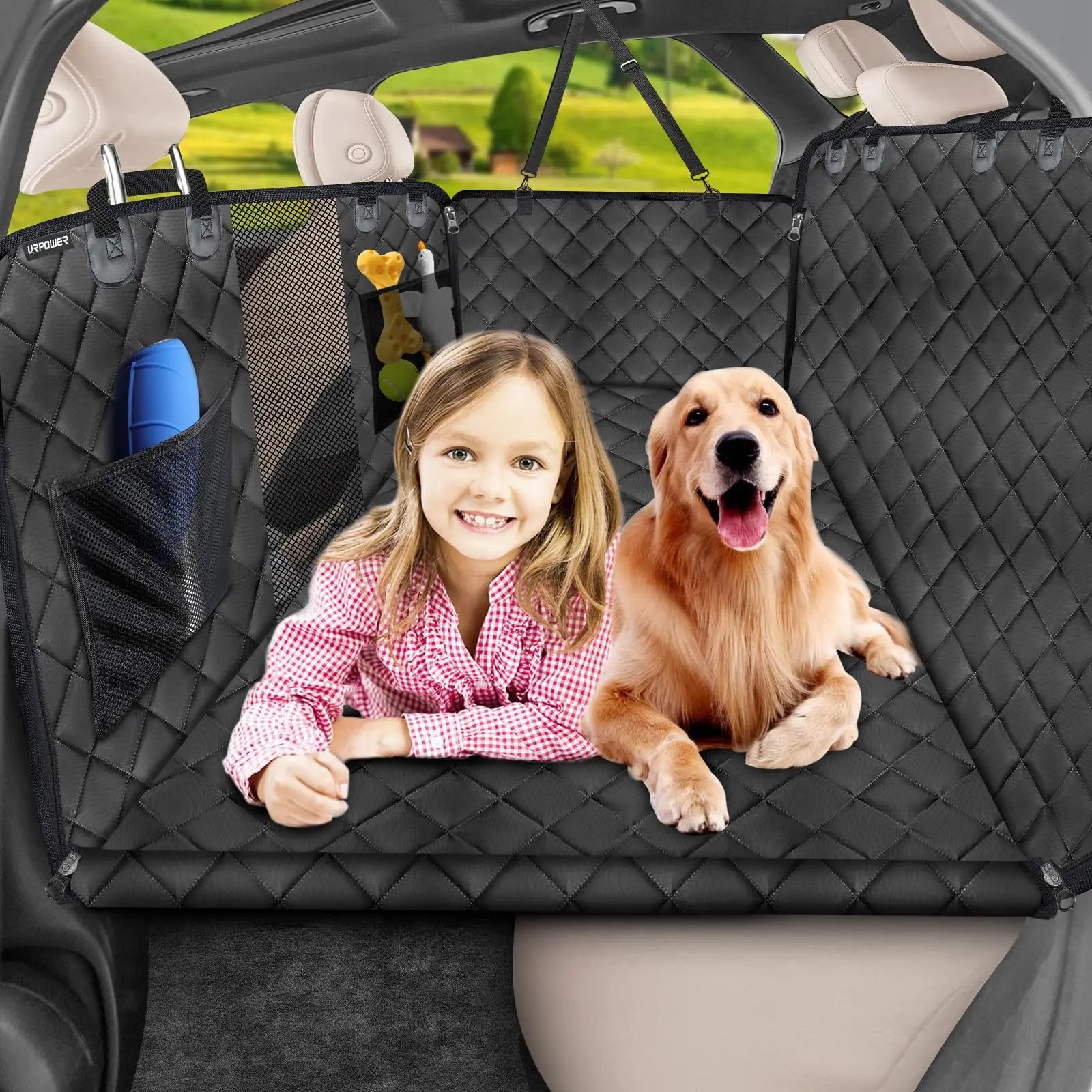 Dog Car Seat Cover Non-Slip Waterproof Travel Cushion Pad