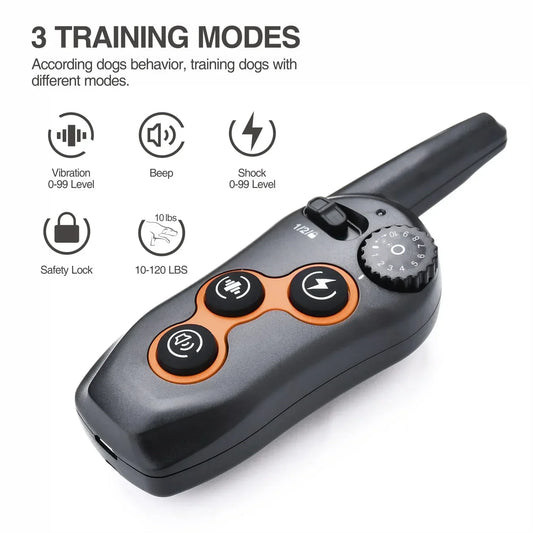 Dog Training Collar Remote Control Automatic Bark Stop Device