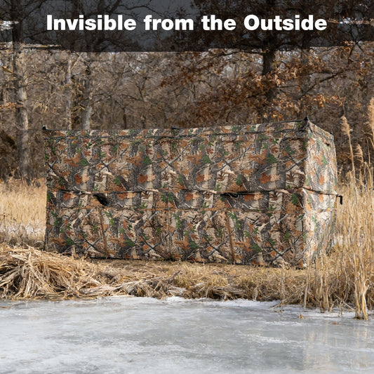 pop-up-hunting-blind-see-through-ground-blind-with-dog-door-luxury-view-1 | Majestic Pet Kingdom