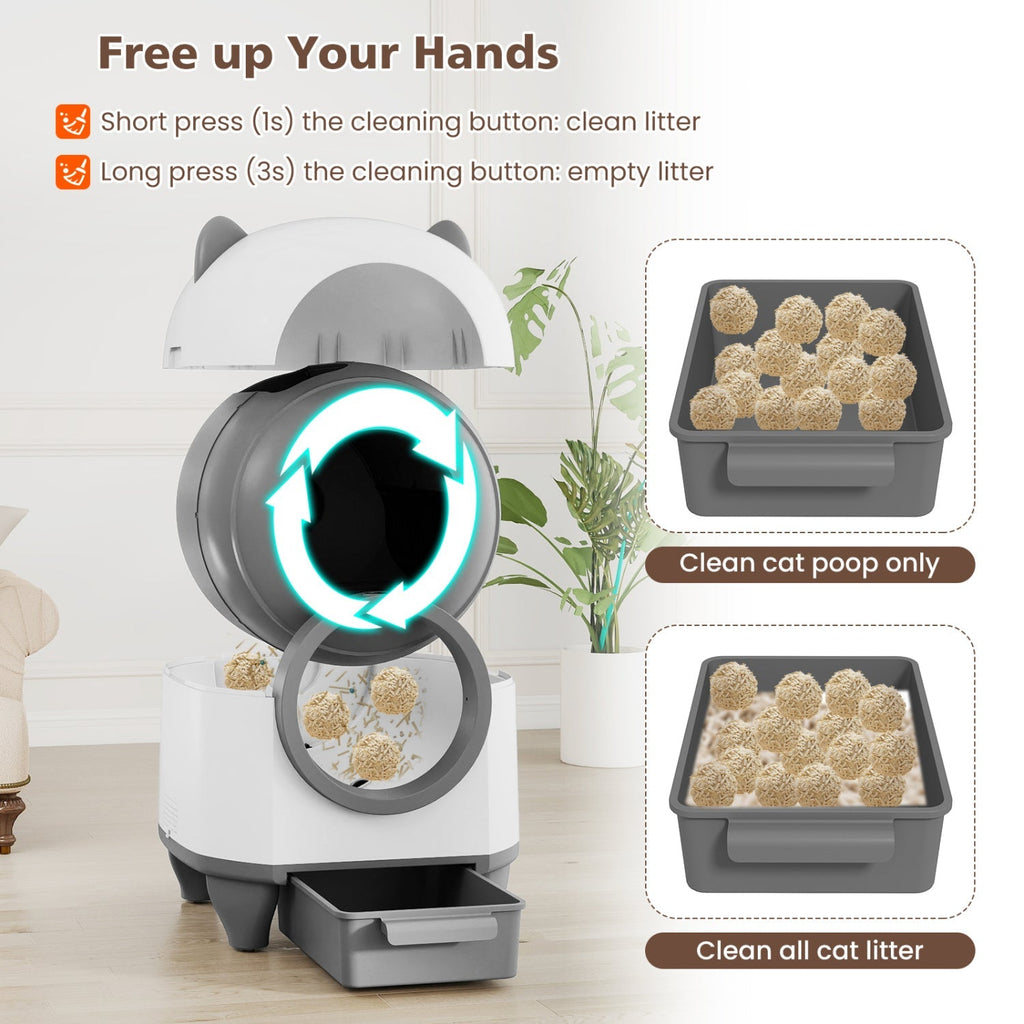 Self-Cleaning Litter Box with App Control for Multi-Cat Homes - Majestic Pet Kingdom
