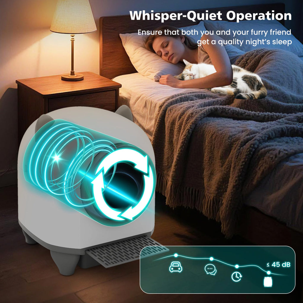 Self-Cleaning Litter Box with App Control for Multi-Cat Homes - Majestic Pet Kingdom