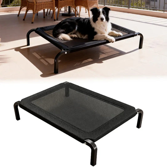 Elevated Dog Bed Portable Outdoor Summer Cooling Pet Nest | Purrfect Pet Kingdom