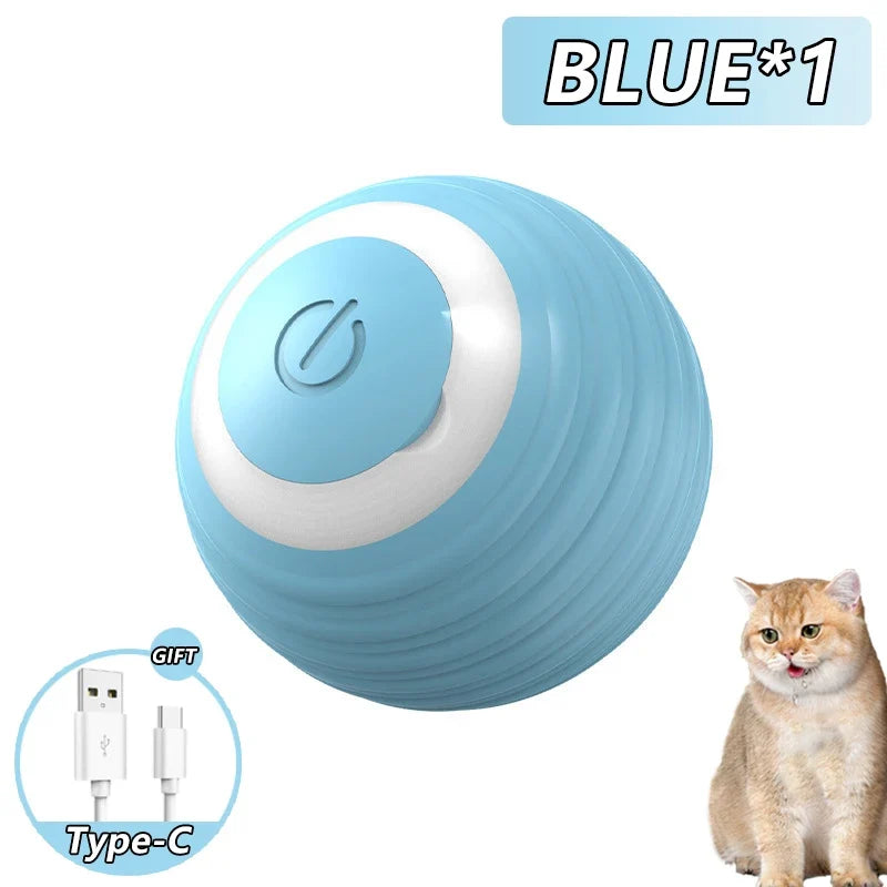Interactive Cat Ball | Automatic Rolling Toy with Motion Sensors
