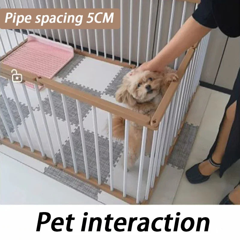 68CM in High Dog Fence Barrier Indoor DIY Poodle Teddy Fences Freely Combined Thickened Rabbit Cage Spliced Pet Guardrails - Majestic Pet Kingdom
