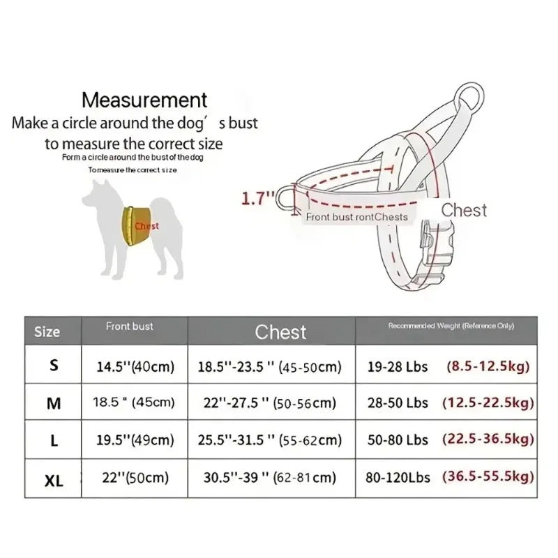 Tactical Anti-Pull Dog Harness - 1000D Nylon Adjustable for Large Dogs, Outdoor Training Vest with Handle & Reflective - Khaki | Purrfect Pet Kingdom