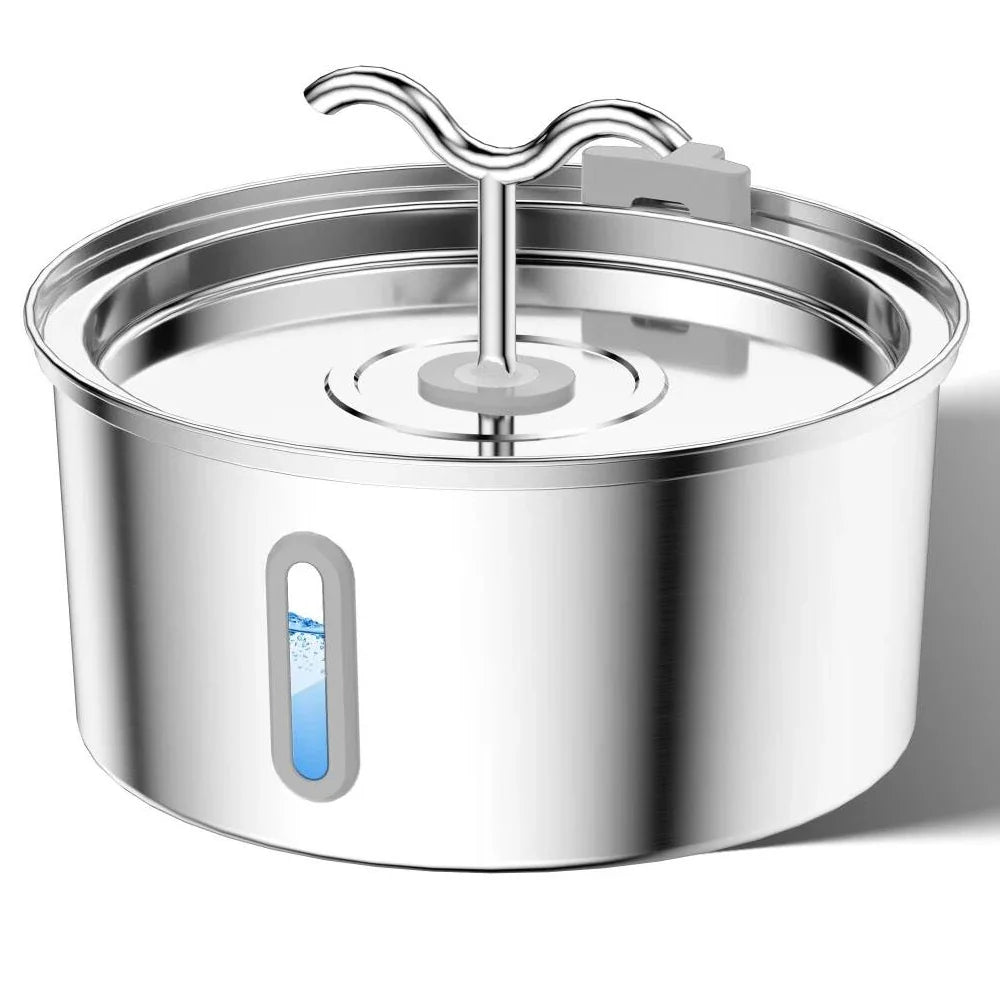 Majestic Pet Kingdom - 3L Cat Water Fountain Stainless Steel Pet Water Fountain with Automatic Water Fountain for Cats Inside Dog Fountain Dispenser View 8