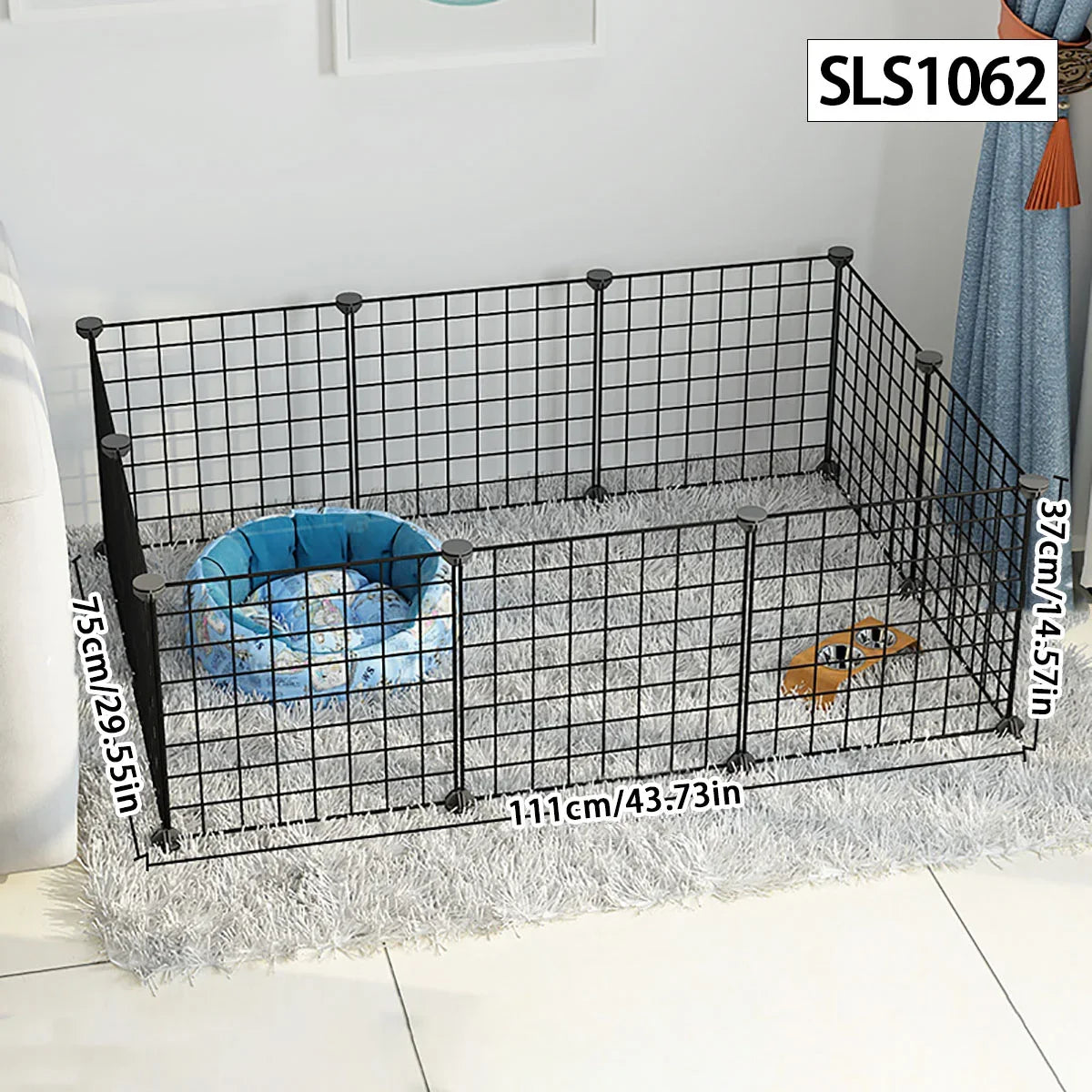 Dog cage Wire mesh fence indoor teddy animal escape barrier - Majestic Pet Kingdom