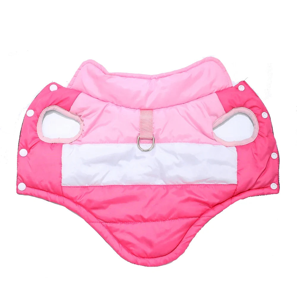 Dog Clothes For Autumn Winter Warm Pets Jacket With D-ring Outdoor Waterproof Puppy Vest Coat For Small Medium Dogs Yorkshire - Majestic Pet Kingdom