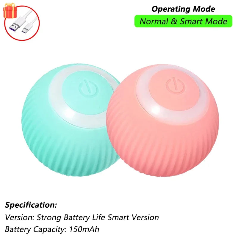 Interactive Smart Cat Toy Ball | Automatic Rolling Ball with Obstacle Avoidance