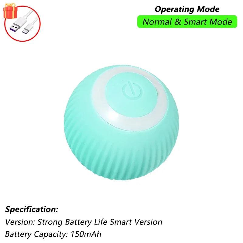 iLMH 1/2 PCS Cat Interactive Ball Toy Automatic Rolling Ball Faux Tail Rechargeable Smart Pet Electric Toy Pet Toy Imitate Mouse - Majestic Pet Kingdom