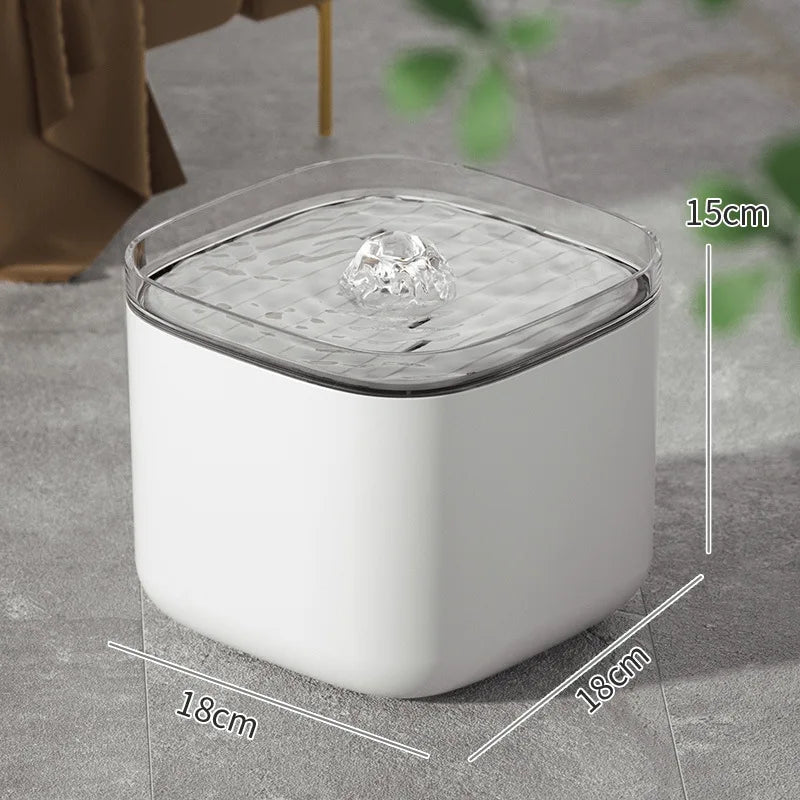 3L Cat Water Fountain Auto Recirculate PP Material Large Capacity USB Electric Mute Cats Water Dispenser for Cat to Drink Water - Majestic Pet Kingdom