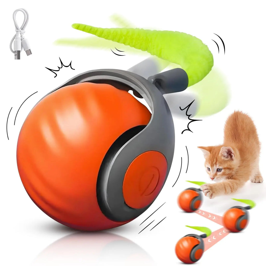 NewSpeedy Tail 2.0 Cat Toy, Speedy Tail Cat Toy, Interactive Cat Ball | Majestic Pet Kingdom™