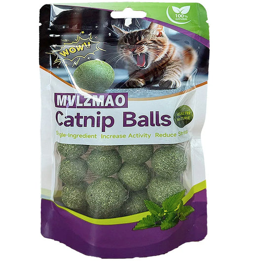 Mint Toys Edible Catnip Ball Safety Healthy Cat Catnip Cats Home | Majestic Pet Kingdom™