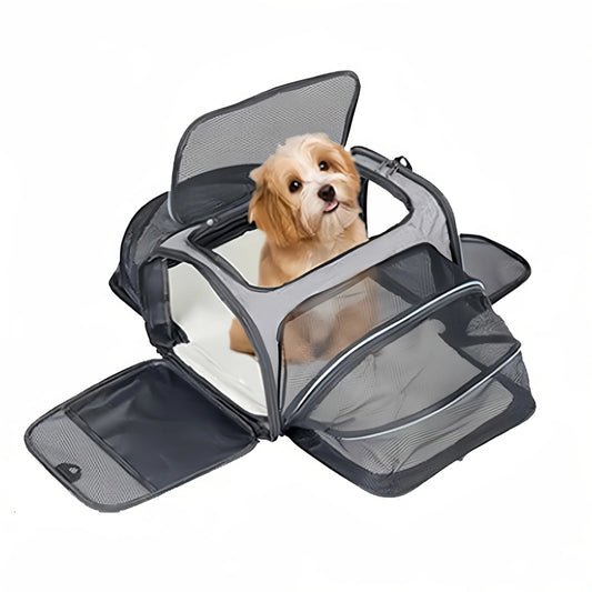Pet Carrier Bag Foldable Small Dog Charter Carrying Cat Out Bag Expansion Pet Bag Mesh Breathable Expansion Foldable Handheld C - Majestic Pet Kingdom