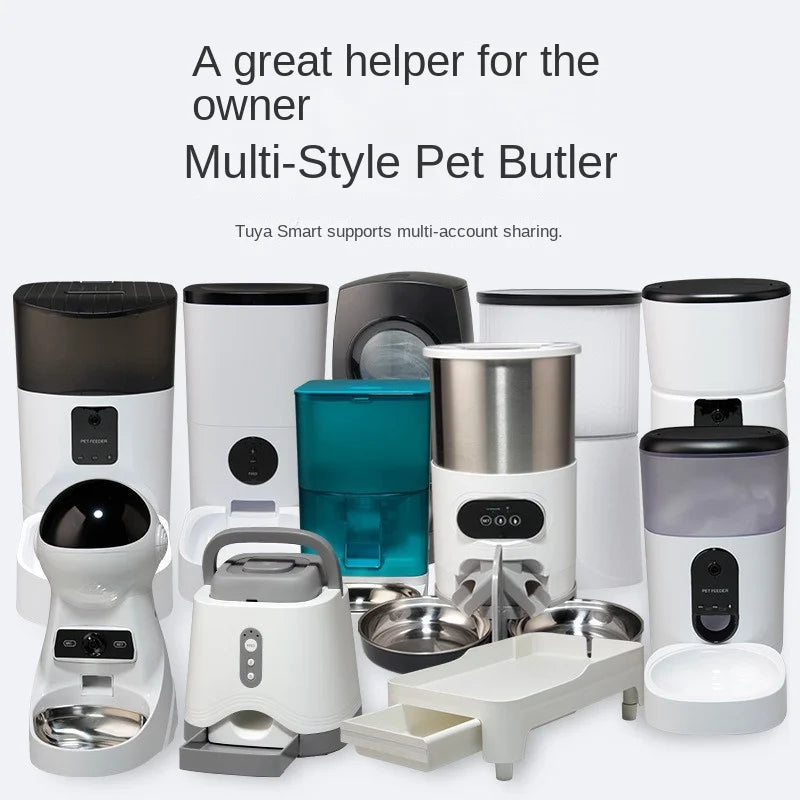 Intelligent Pet Feeder Timed Automatic Quantitative Feeding Machine For Cats Cat Food Dog Food Self-service Feeding For Dogs New - Majestic Pet Kingdom