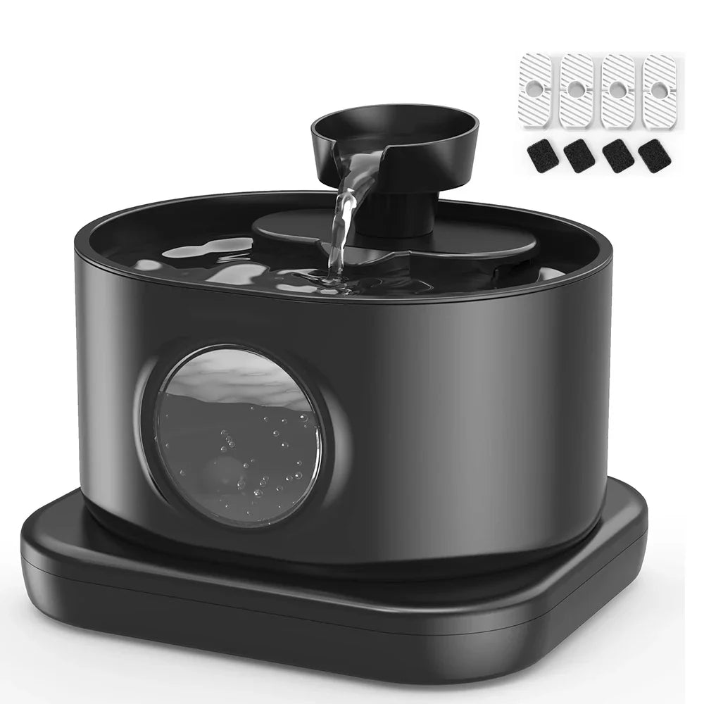 3L Wireless Recharging Sensor Cat Water Drinking Fountain Battery Operated Automatic Pet Motion Sensor Dog Water Dispenser Bowl - Majestic Pet Kingdom