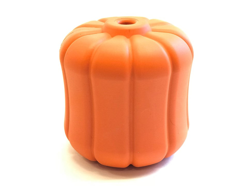 Dog Chew Toy Jack O Lantern Halloween Pumpkin Rubber Large USA - Detail Angle 4 | Majestic Pet Kingdom