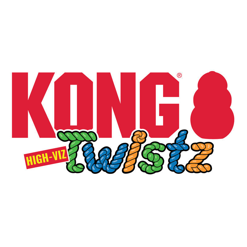 Dog Toy KONG Twistz Ring High Visibility Floating Chew Ring