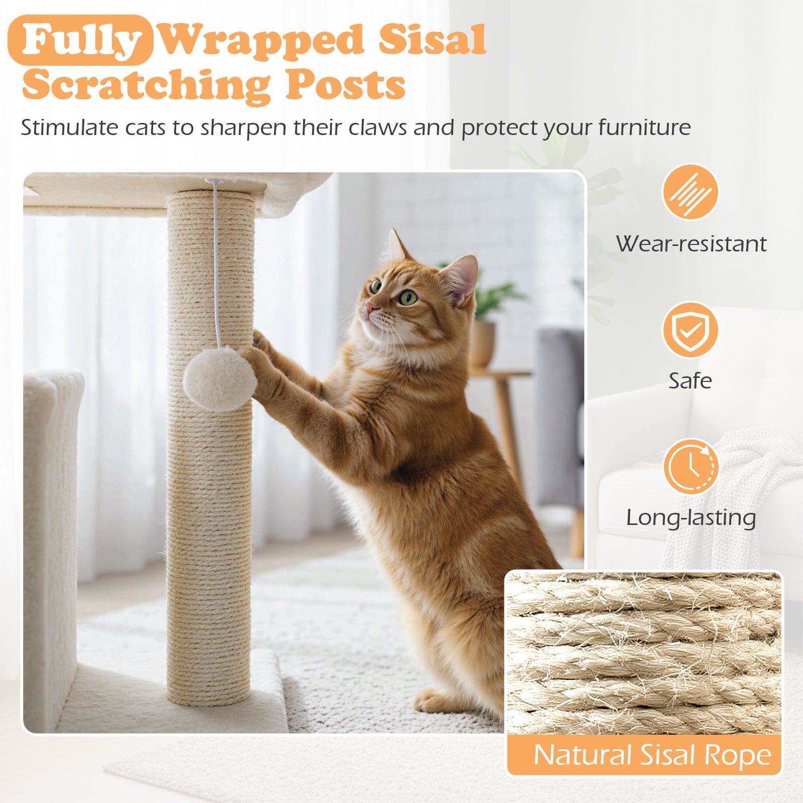 Small Cat Tree with Large Padded Plush Perch for Indoor Cats - Majestic Pet Kingdom