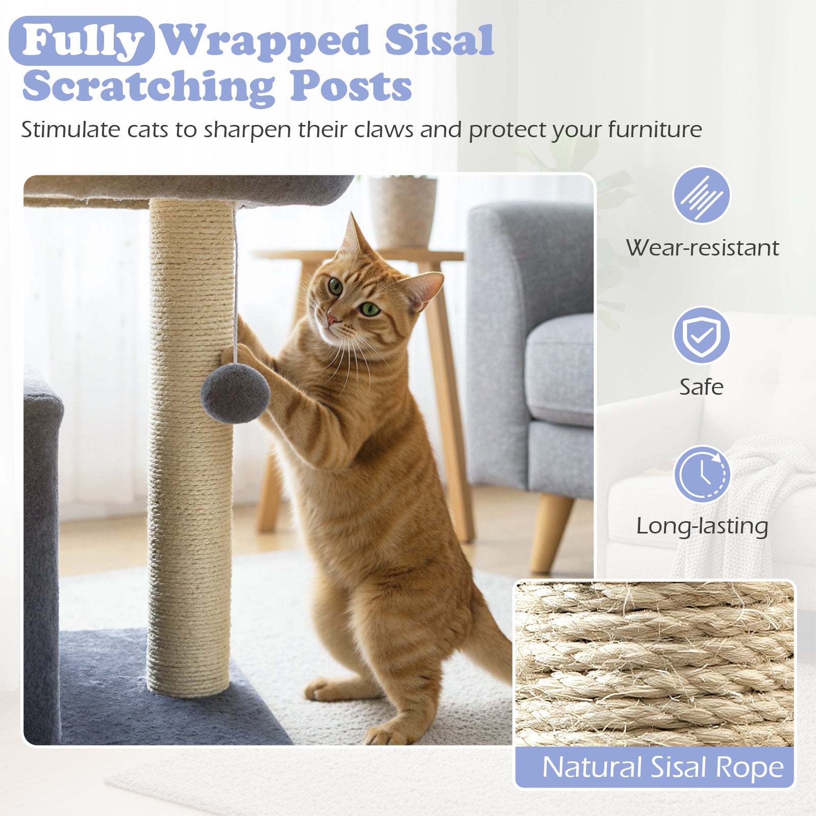 Small Cat Tree with Large Padded Plush Perch for Indoor Cats - Majestic Pet Kingdom
