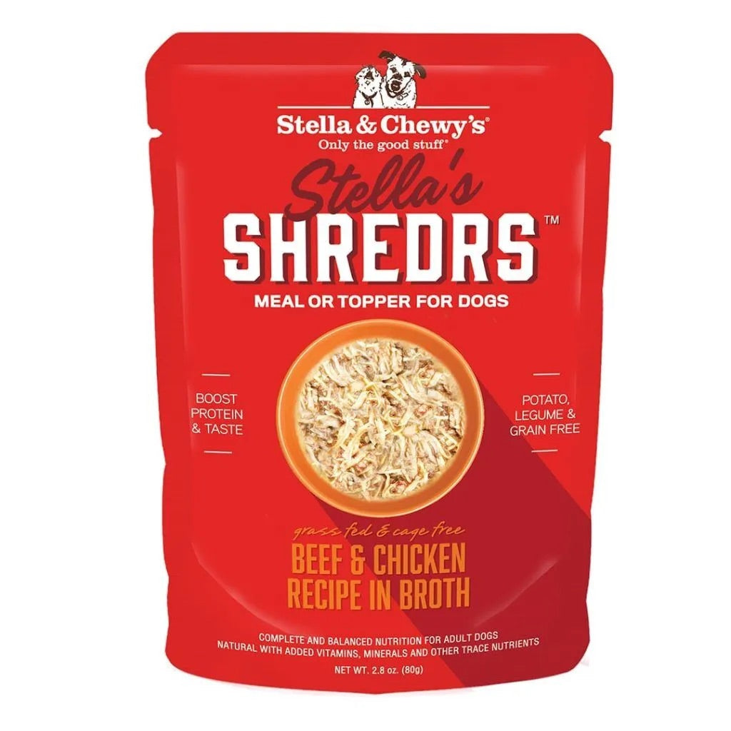 Stella & ’s Shredrs Beef & Chicken Dog Food (2.8oz) - Majestic Pet Kingdom