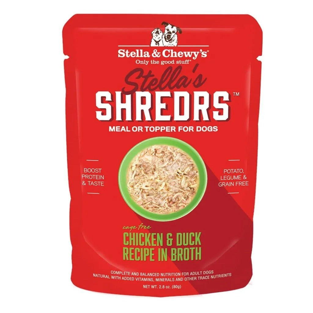 Stella & 's Chicken & Duck Shredrs Dog Food (2.8oz) - Majestic Pet Kingdom