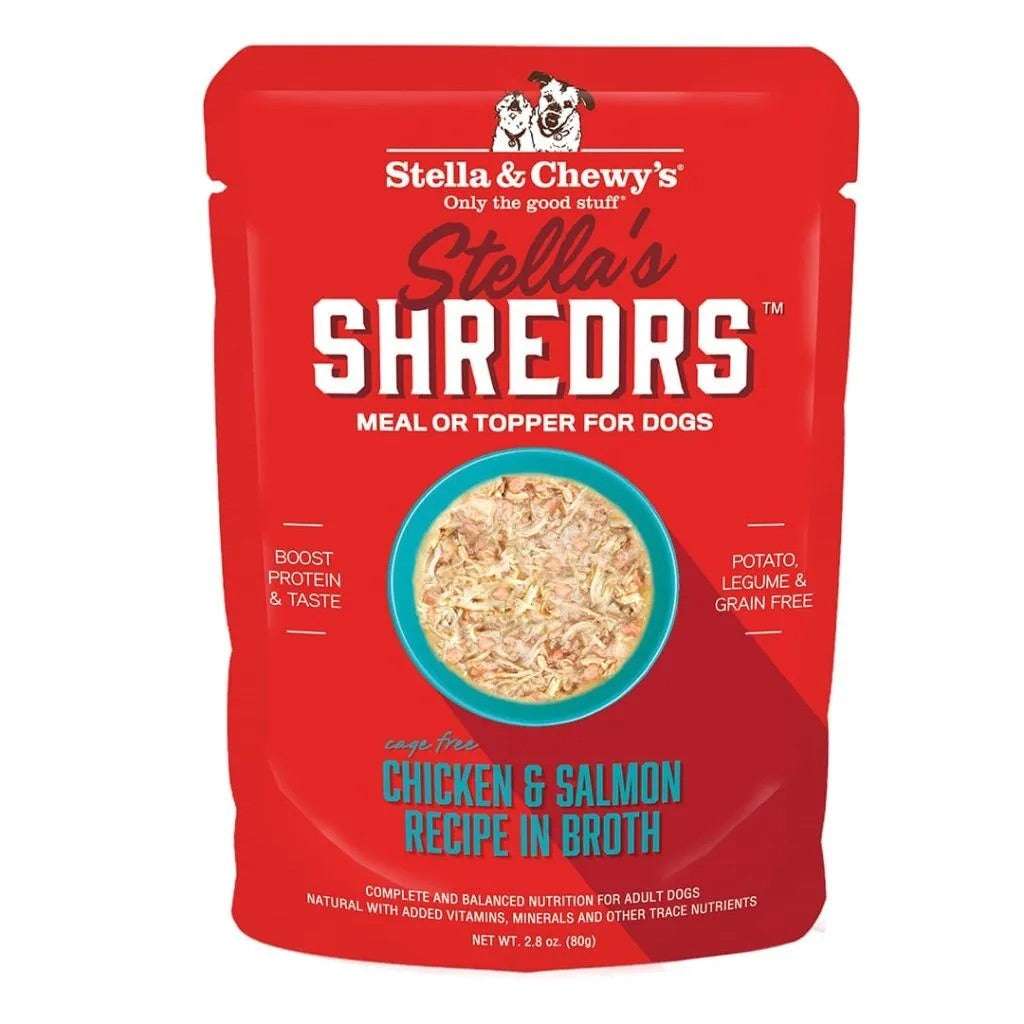 Stella & 's Shredrs Chicken & Salmon Dog Food (2.8oz) - Majestic Pet Kingdom