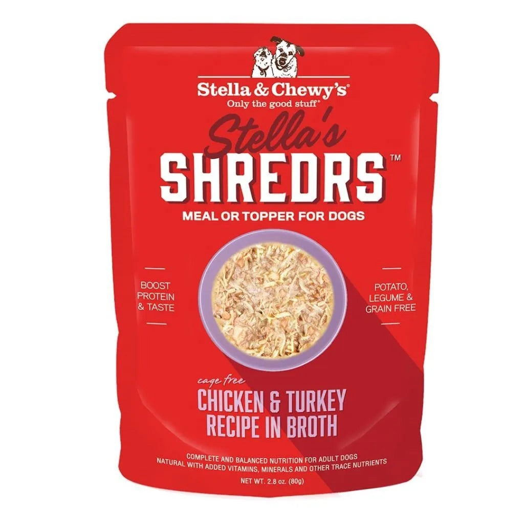 Stella & 's Shredrs Chicken & Turkey Dog Food (2.8oz) - Majestic Pet Kingdom