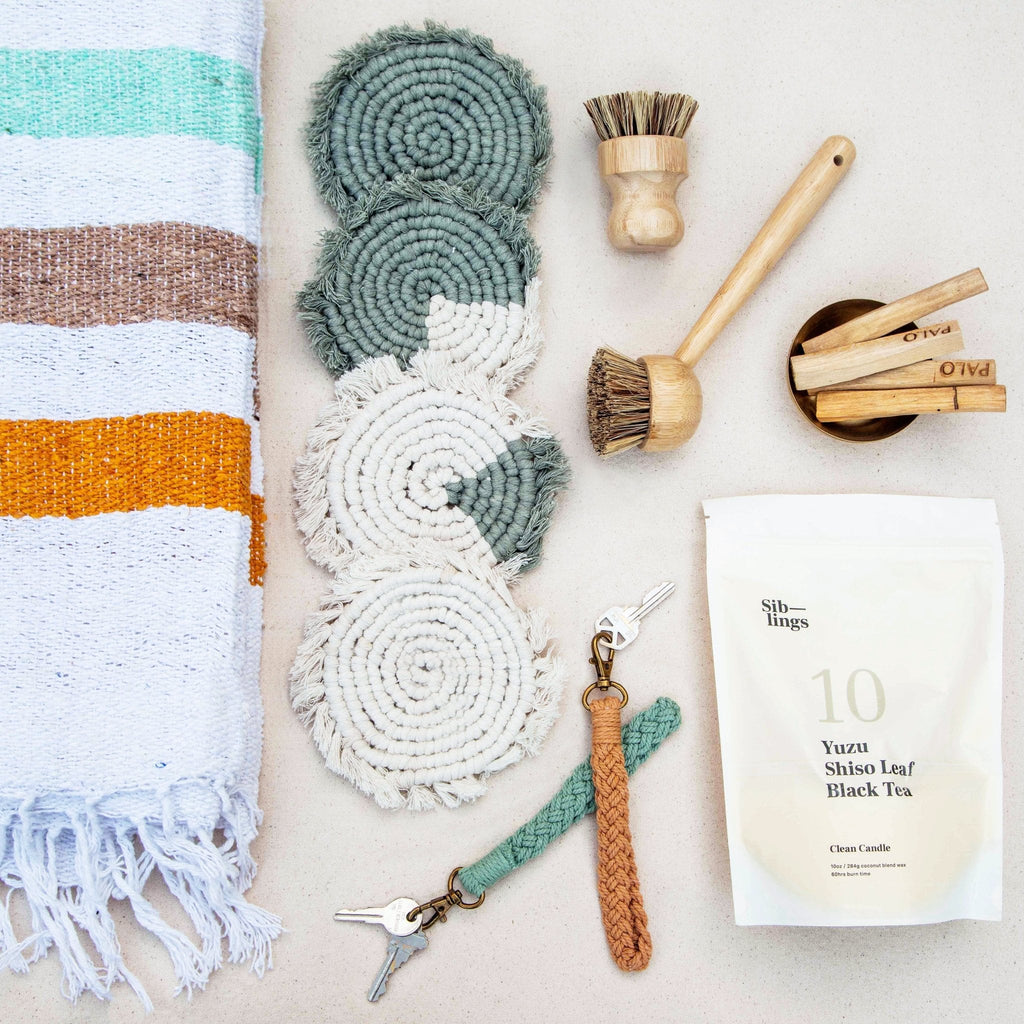 Handmade Macrame Coasters | Boho Drink Mats