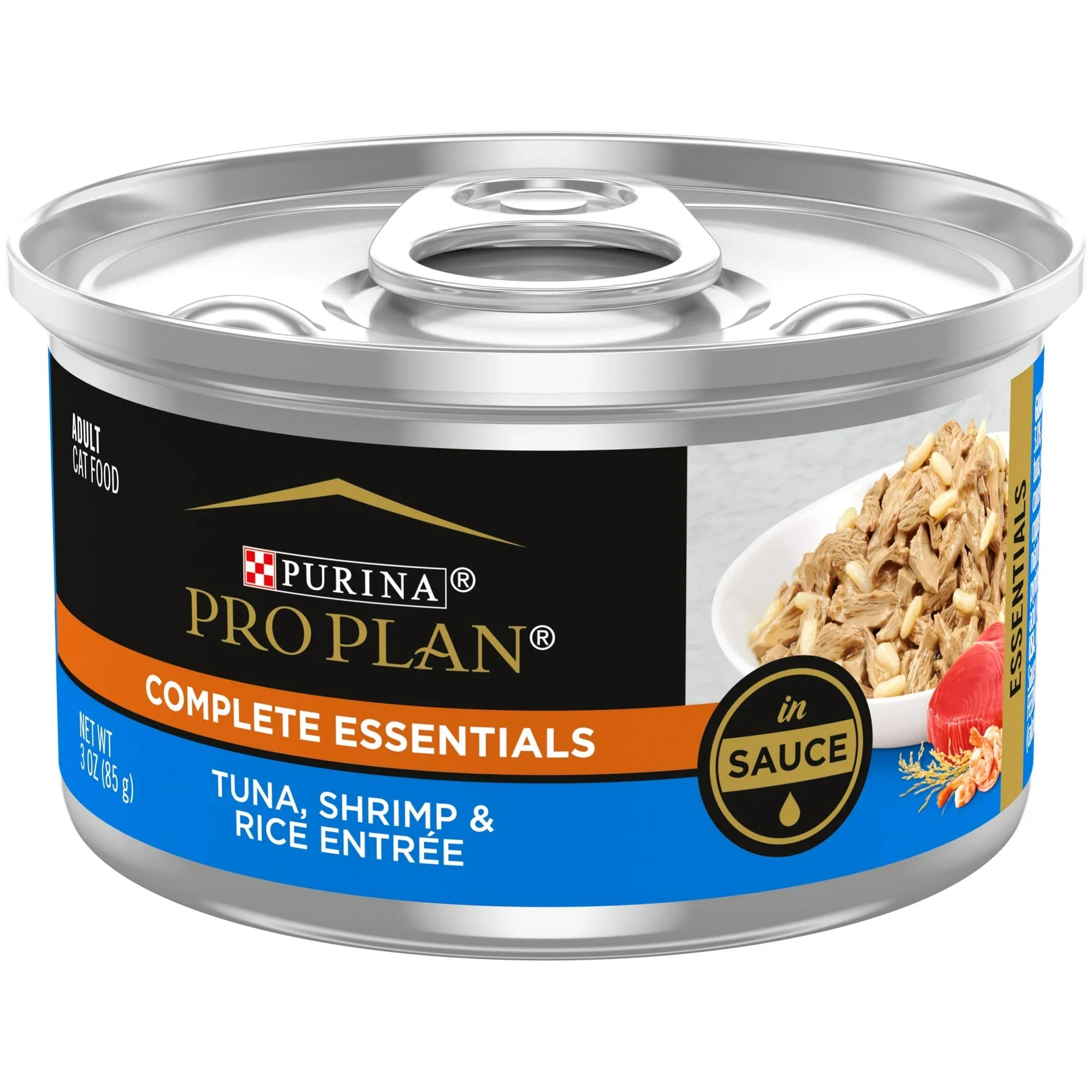 Pro Plan Complete Essentials Tuna, Shrimp & Rice Entrée In Sauce Wet Cat Food (3oz) - Majestic Pet Kingdom