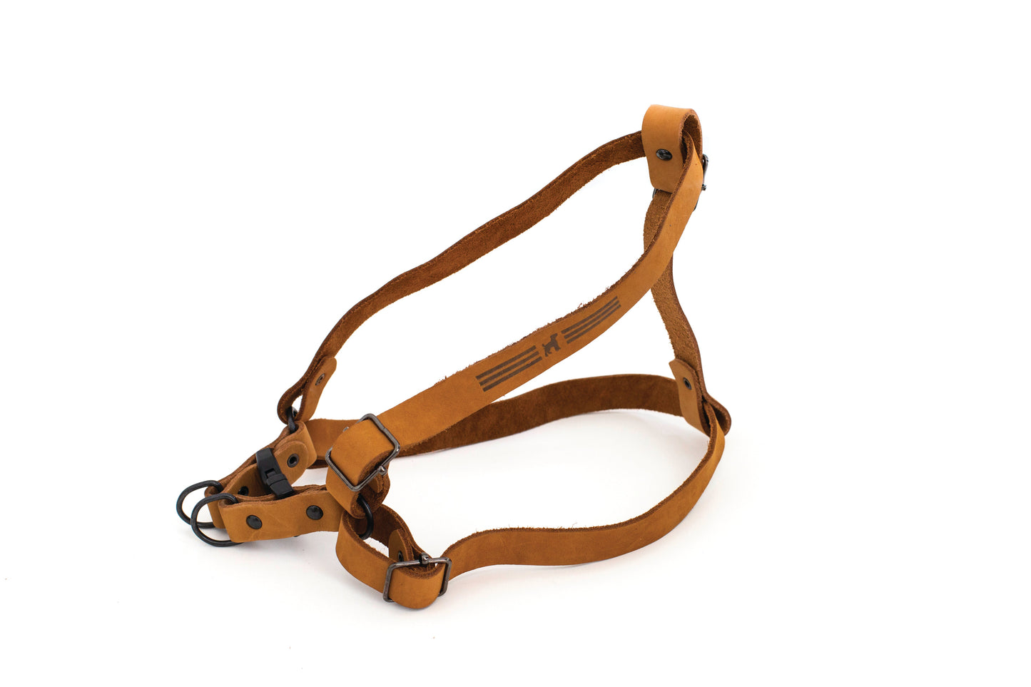 Dog Harness Step In Genuine Leather - No Pull Chest Control - Majestic Pet Kingdom