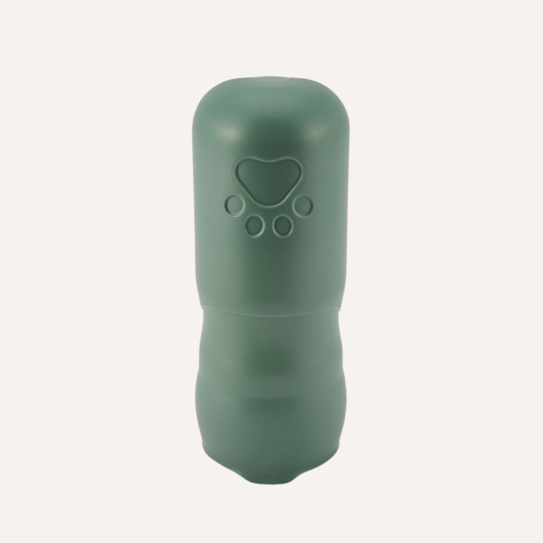 Travel Dog Water Bottle with Treat Holder – Leakproof & BPA-Free 350mL