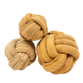 Huggle-Hide® Natural Leather Ball Dog Toy, 2 Pack - Premium