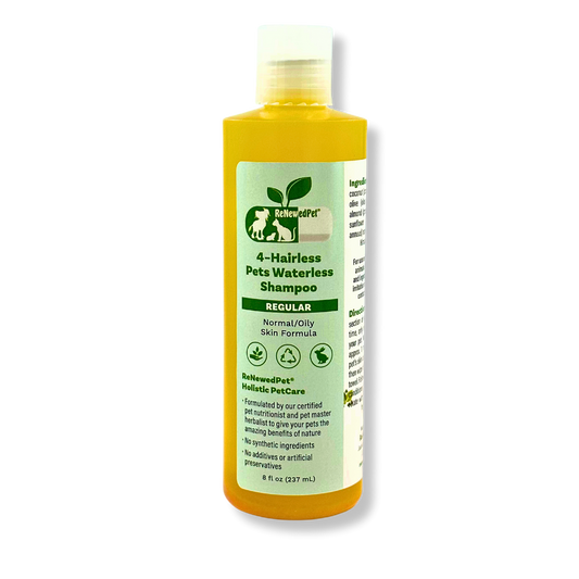 Regular No-Rinse Waterless Shampoo for Hairless Pets