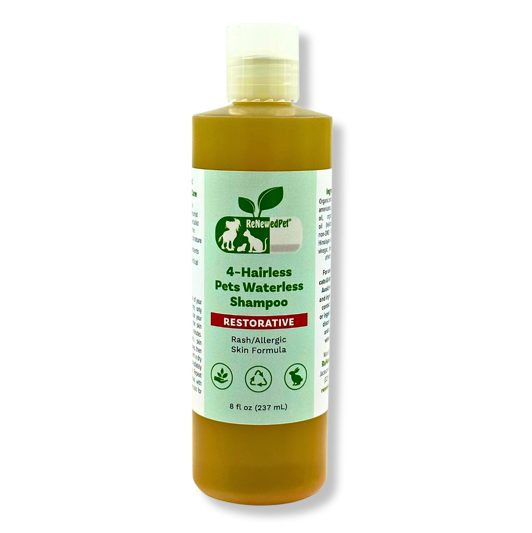 Waterless Allergy & Rash Relief Shampoo for Hairless Pets
