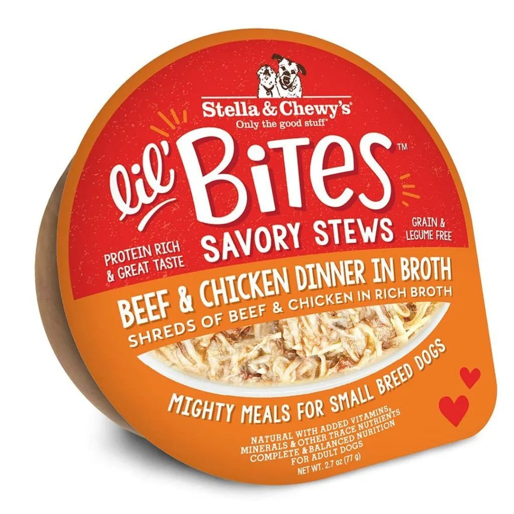 Stella & ’s Lil Bites Stew Beef & Chicken Dog Food (2.7oz) - Majestic Pet Kingdom